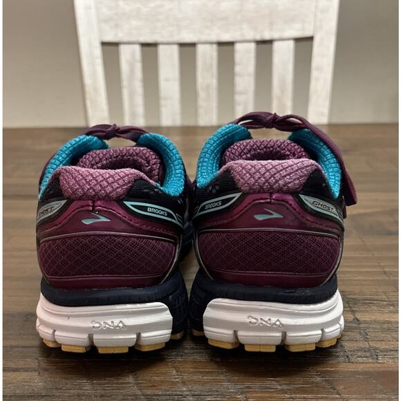 Brooks Womens Ghost 8th Edition Running Shoes Navy Lace Up W/New Insoles Sz 8.5 - Picture 4 of 9